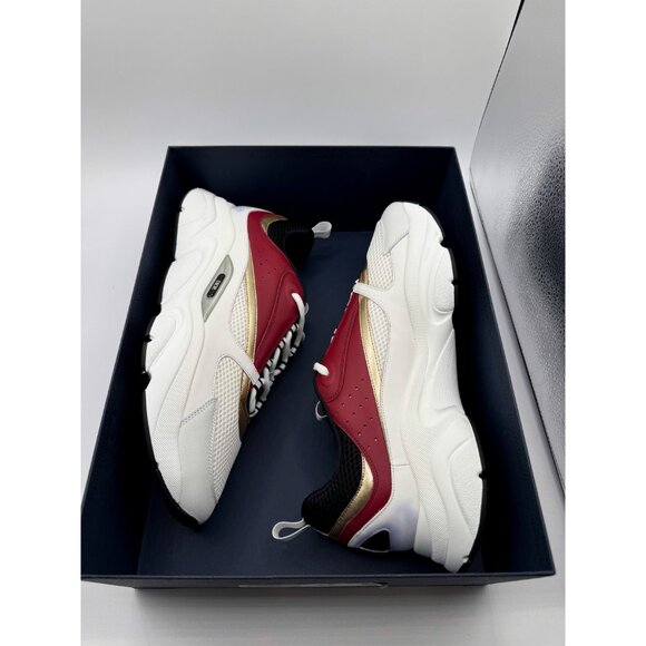 Dior B22 White Black Burgundy Gold Size 16 / EU 49 - Picture 8 of 12